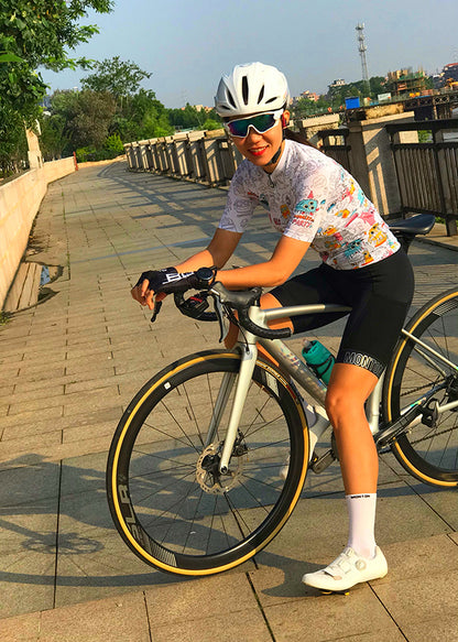 Monton LIFESTYLE MonsterParty Cycling Jersey with playful monster graphics, available in both men's and women's styles for fun-loving cyclists.